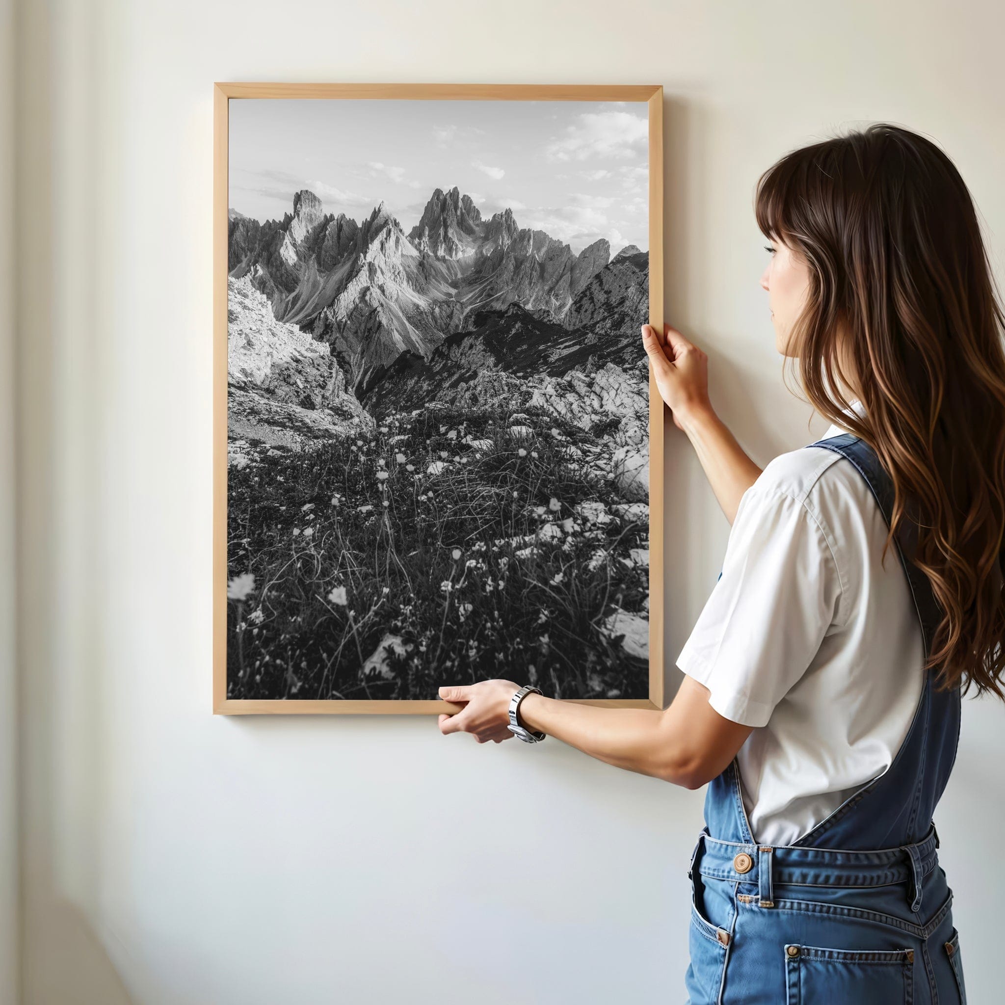 Cadini di Misurina – Dolomites, Italy (black & white) Chamonix Prints Portrait Orientation