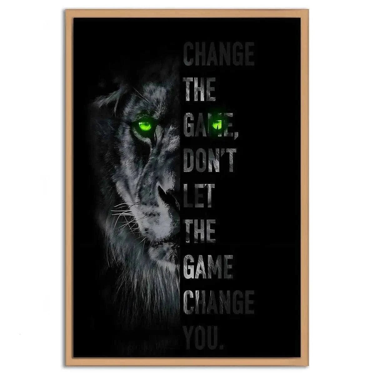 Change the game - Leinwandbild Motivation SimpleCanvas Canvas