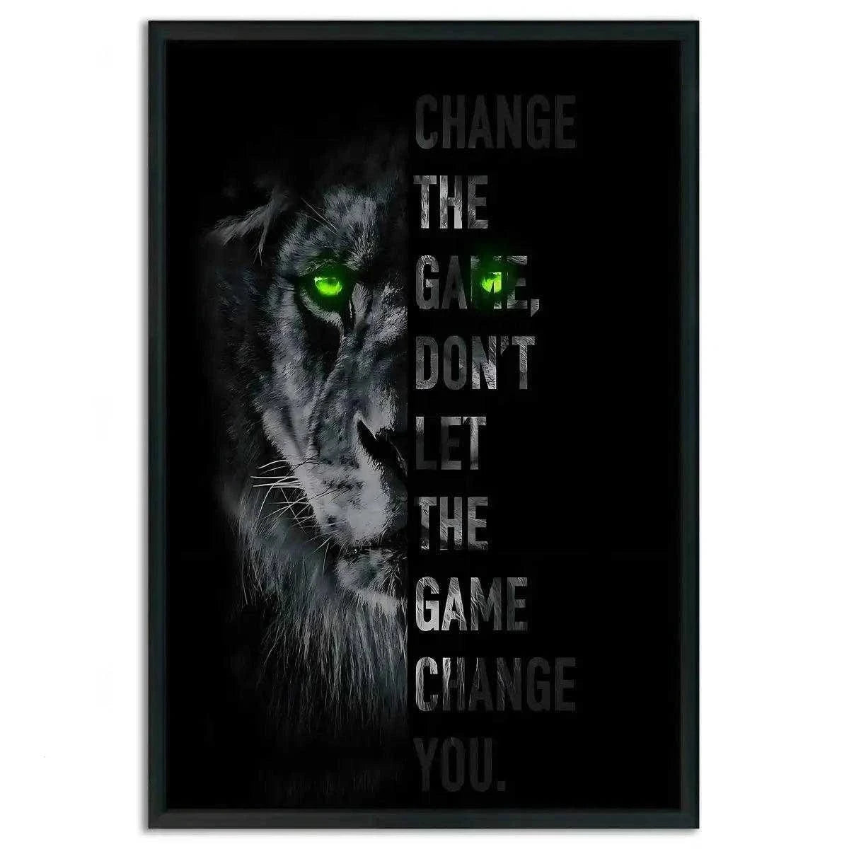 Change the game - Leinwandbild Motivation SimpleCanvas Canvas