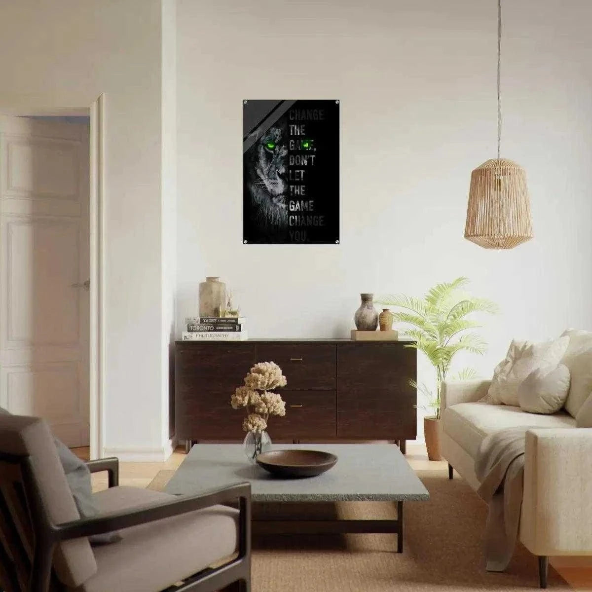 Change the game - Leinwandbild Motivation SimpleCanvas Canvas