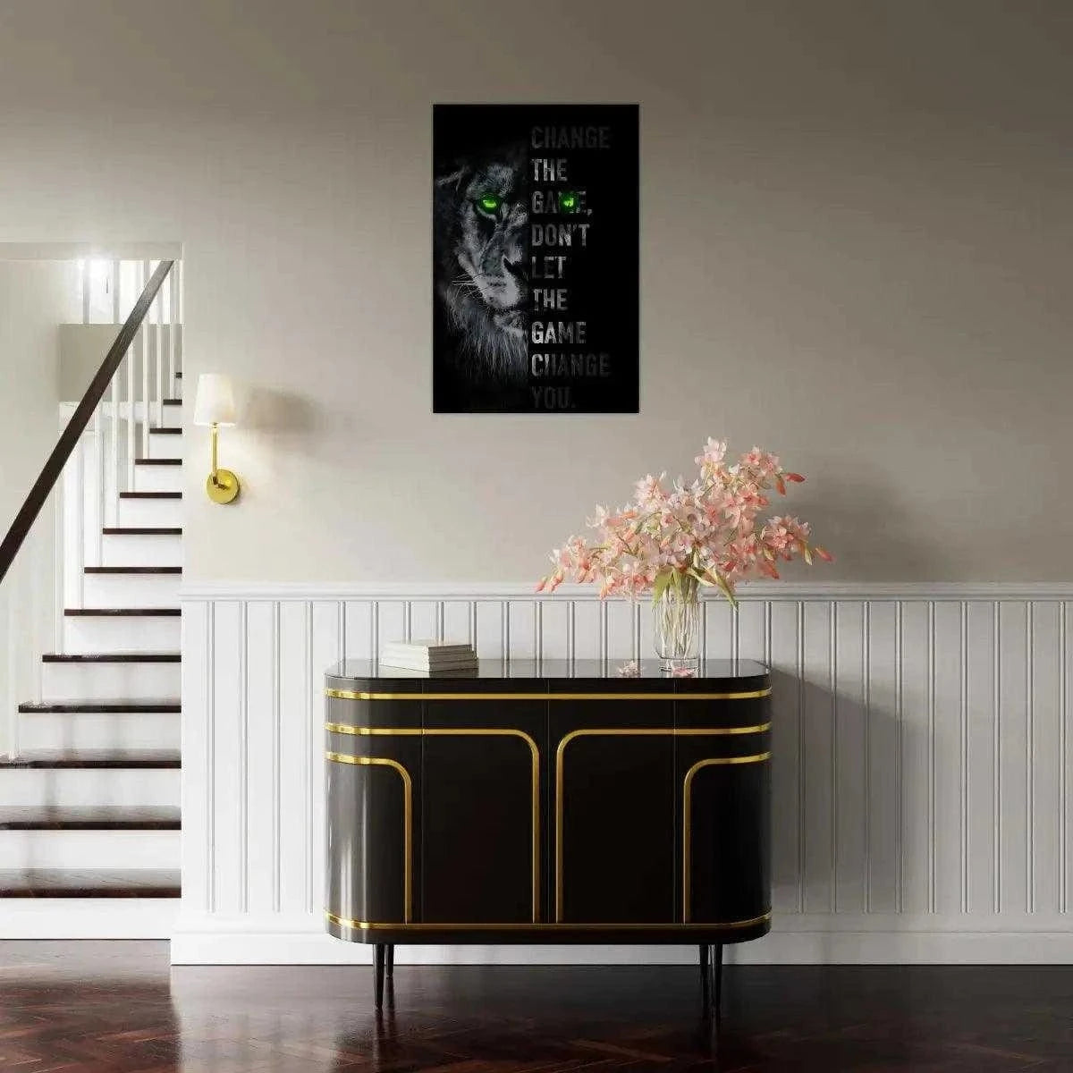 Change the game - Leinwandbild Motivation SimpleCanvas Canvas