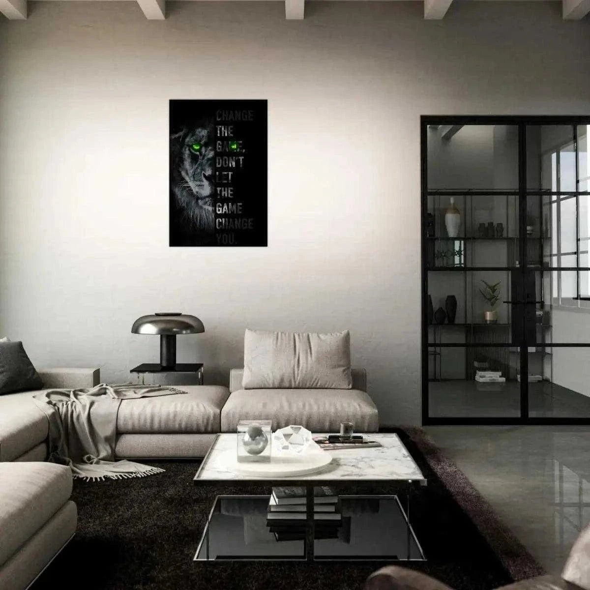 Change the game - Leinwandbild Motivation SimpleCanvas Canvas