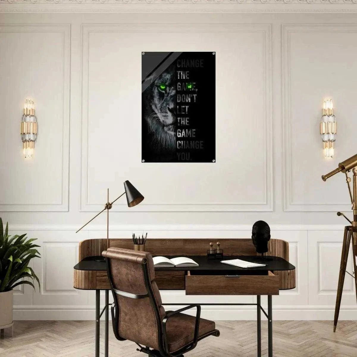 Change the game - Leinwandbild Motivation SimpleCanvas Canvas