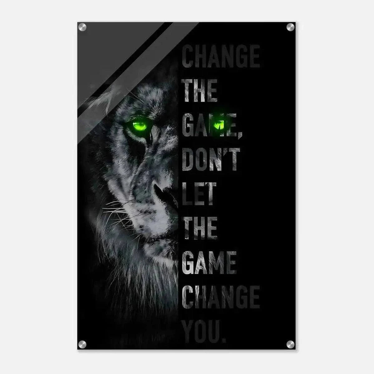 Change the game - Leinwandbild Motivation SimpleCanvas Canvas
