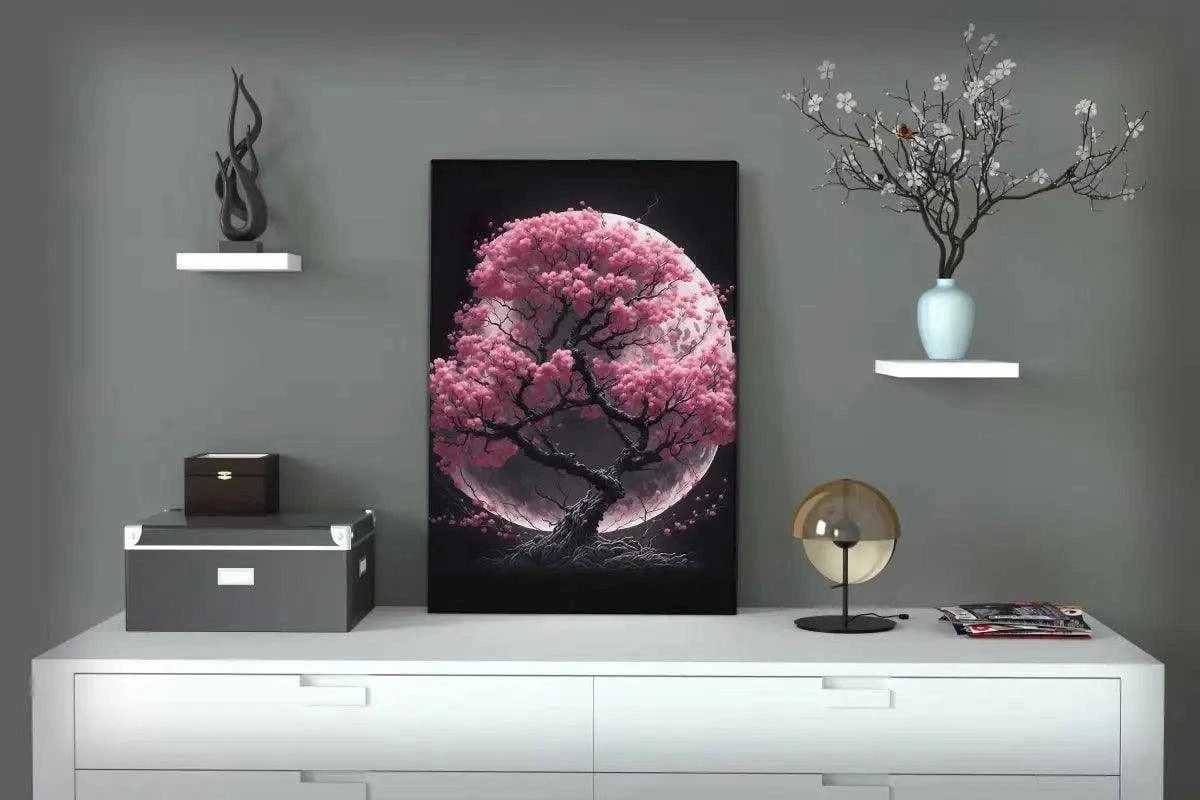 Cherry Blossom Tree - Leinwandbild Japanisch SimpleCanvas Canvas