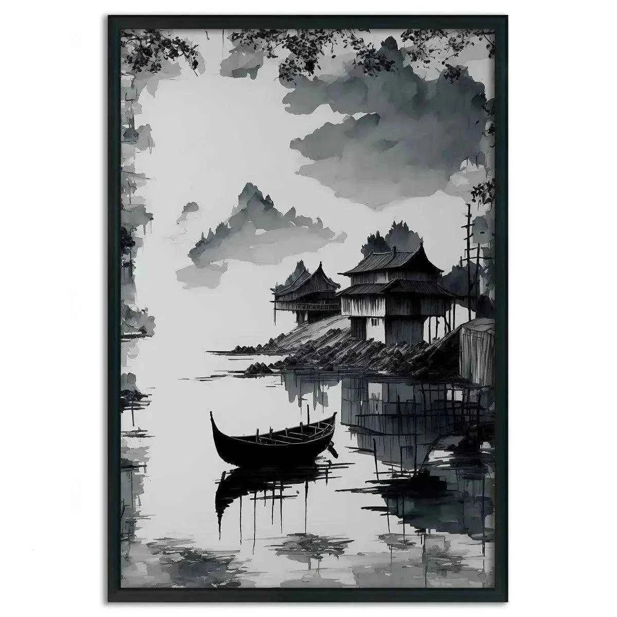 Deep Sea - Leinwandbild Japanisch SimpleCanvas Canvas