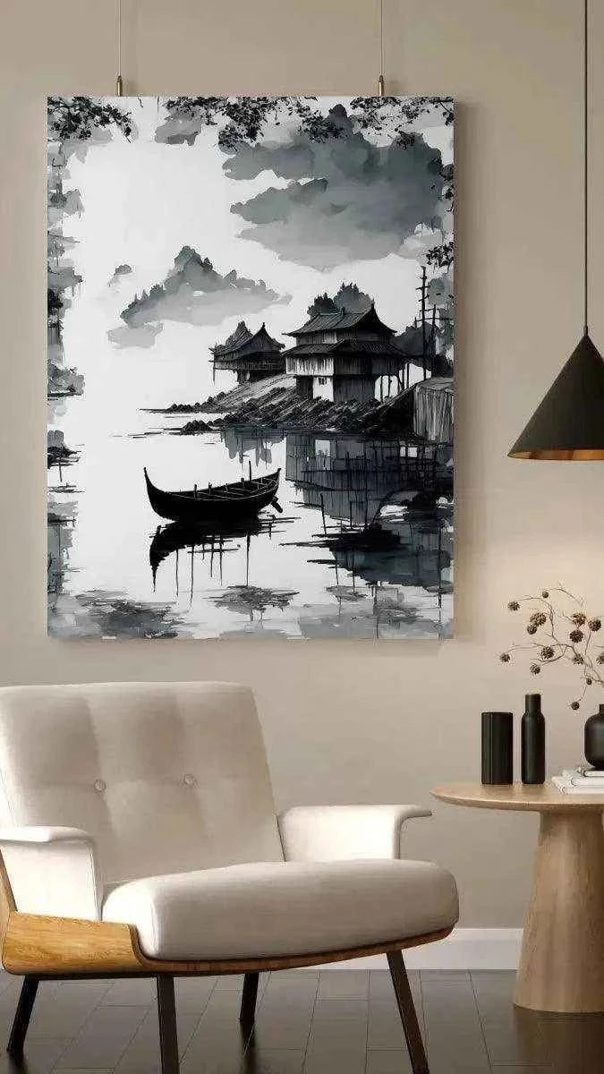Deep Sea - Leinwandbild Japanisch SimpleCanvas Canvas
