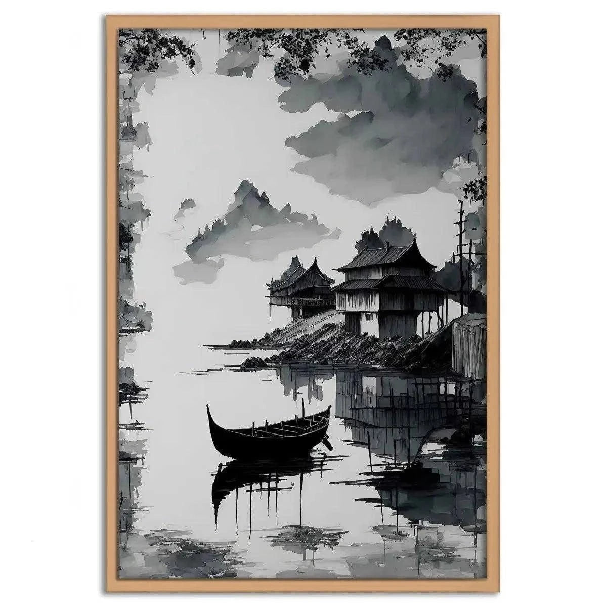 Deep Sea - Leinwandbild Japanisch SimpleCanvas Canvas