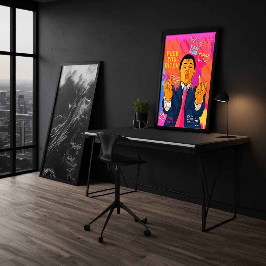 DiCaprio Fuck - Leinwandbild Pop Art Mildwords Canvas