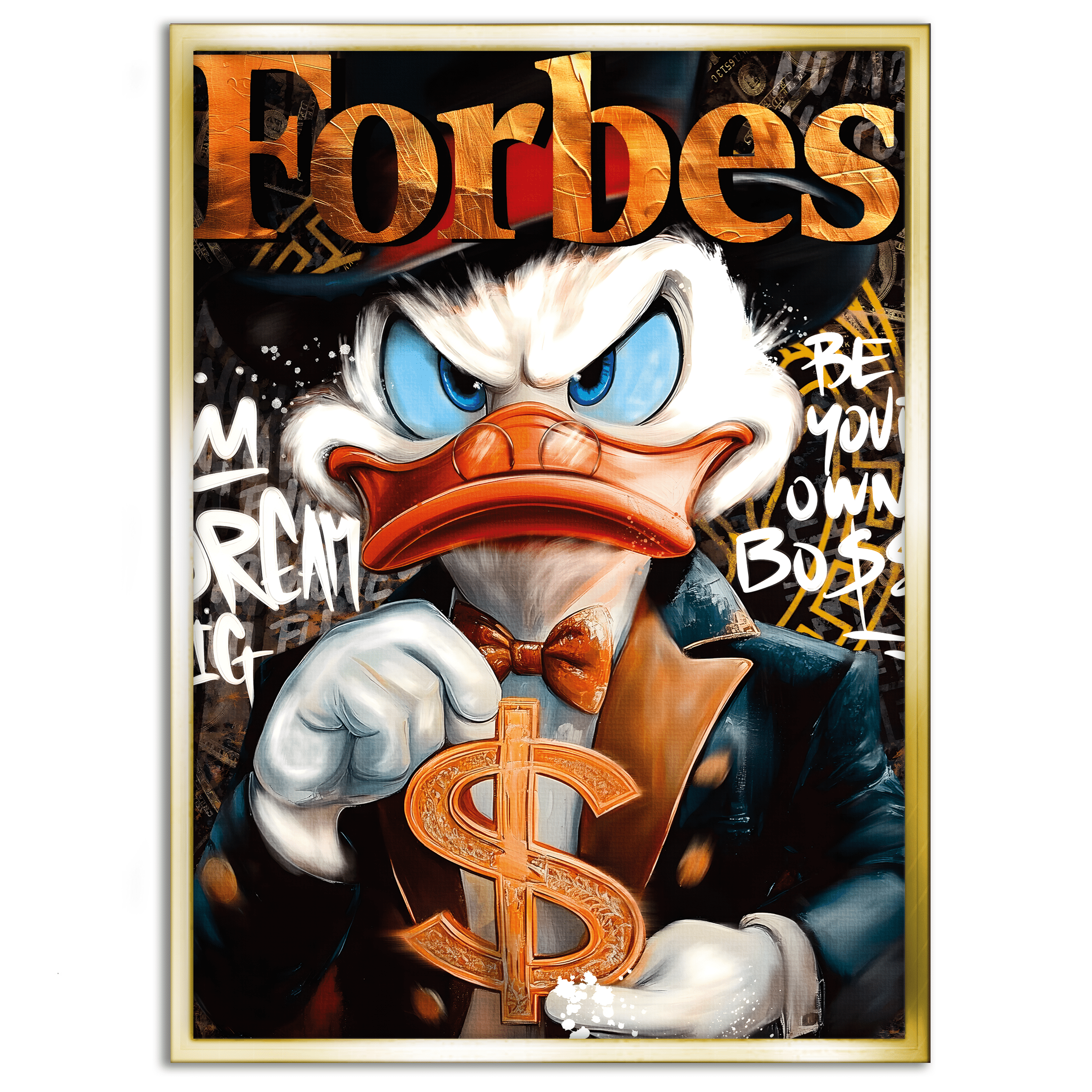 Dollar Dagobert FORBES - Leinwandbild Pop Art / Motivation SimpleCanvas Canvas