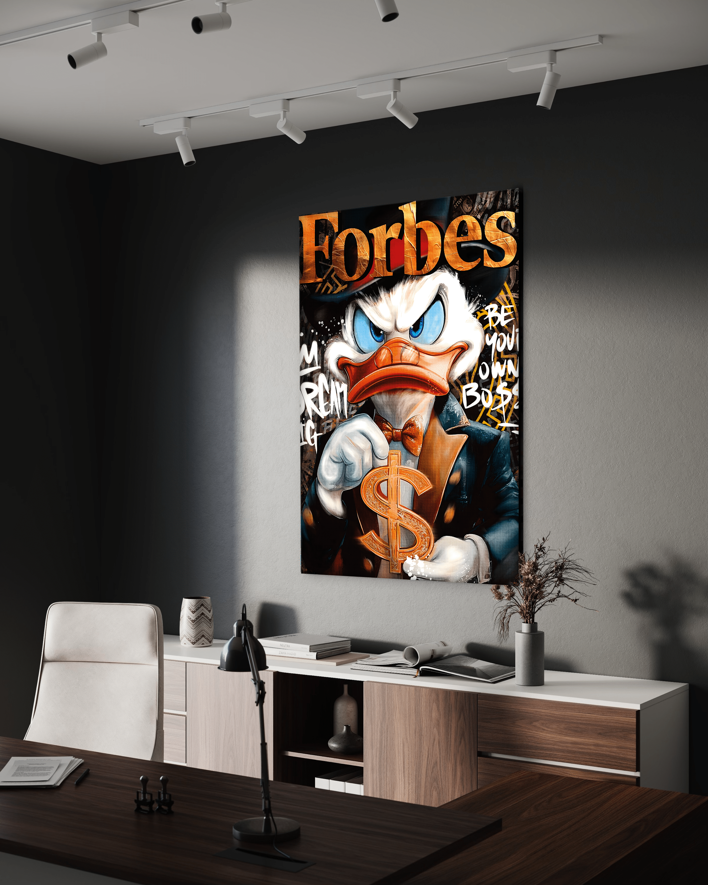 Dollar Dagobert FORBES - Leinwandbild Pop Art / Motivation SimpleCanvas Canvas