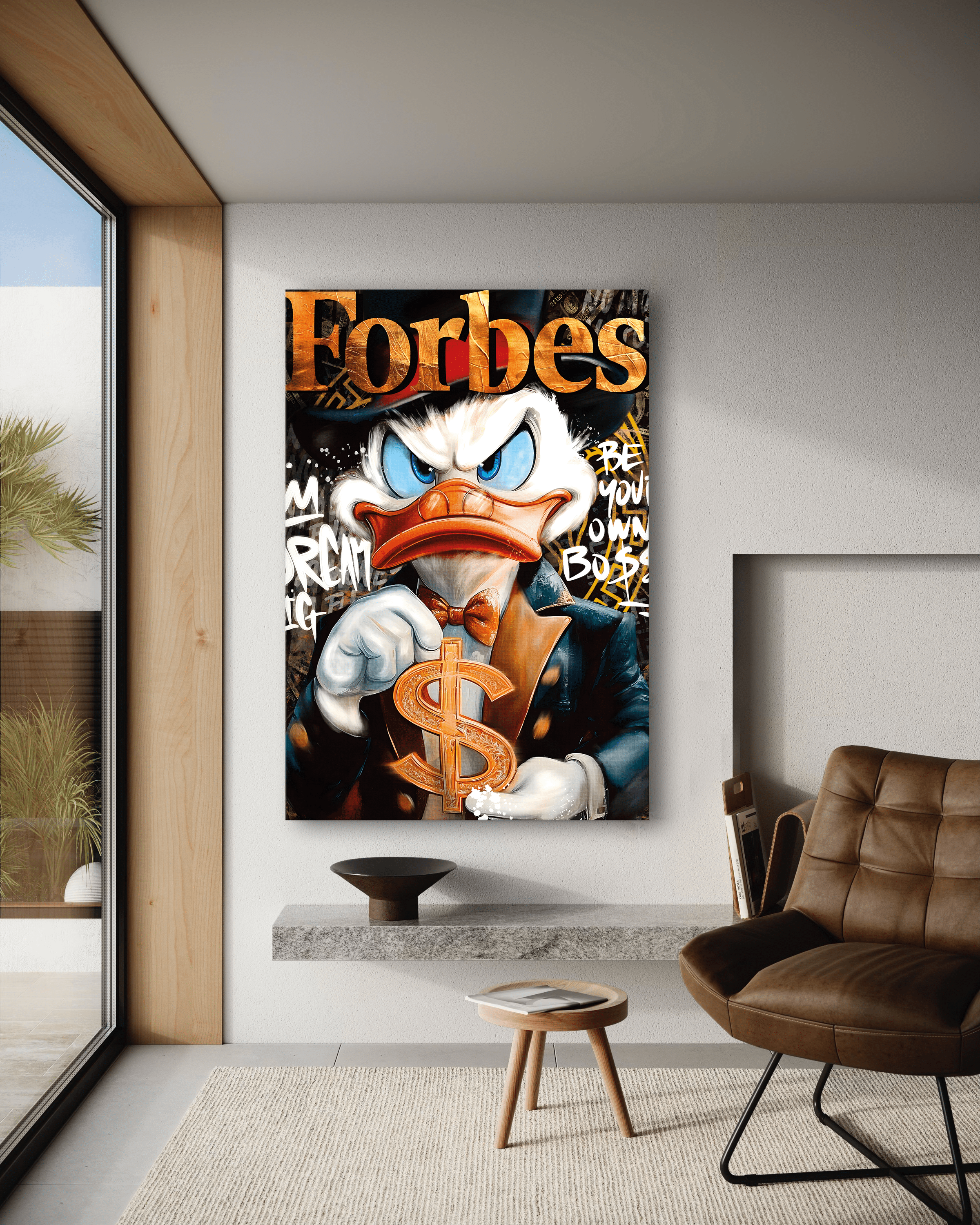 Dollar Dagobert FORBES - Leinwandbild Pop Art / Motivation SimpleCanvas Canvas