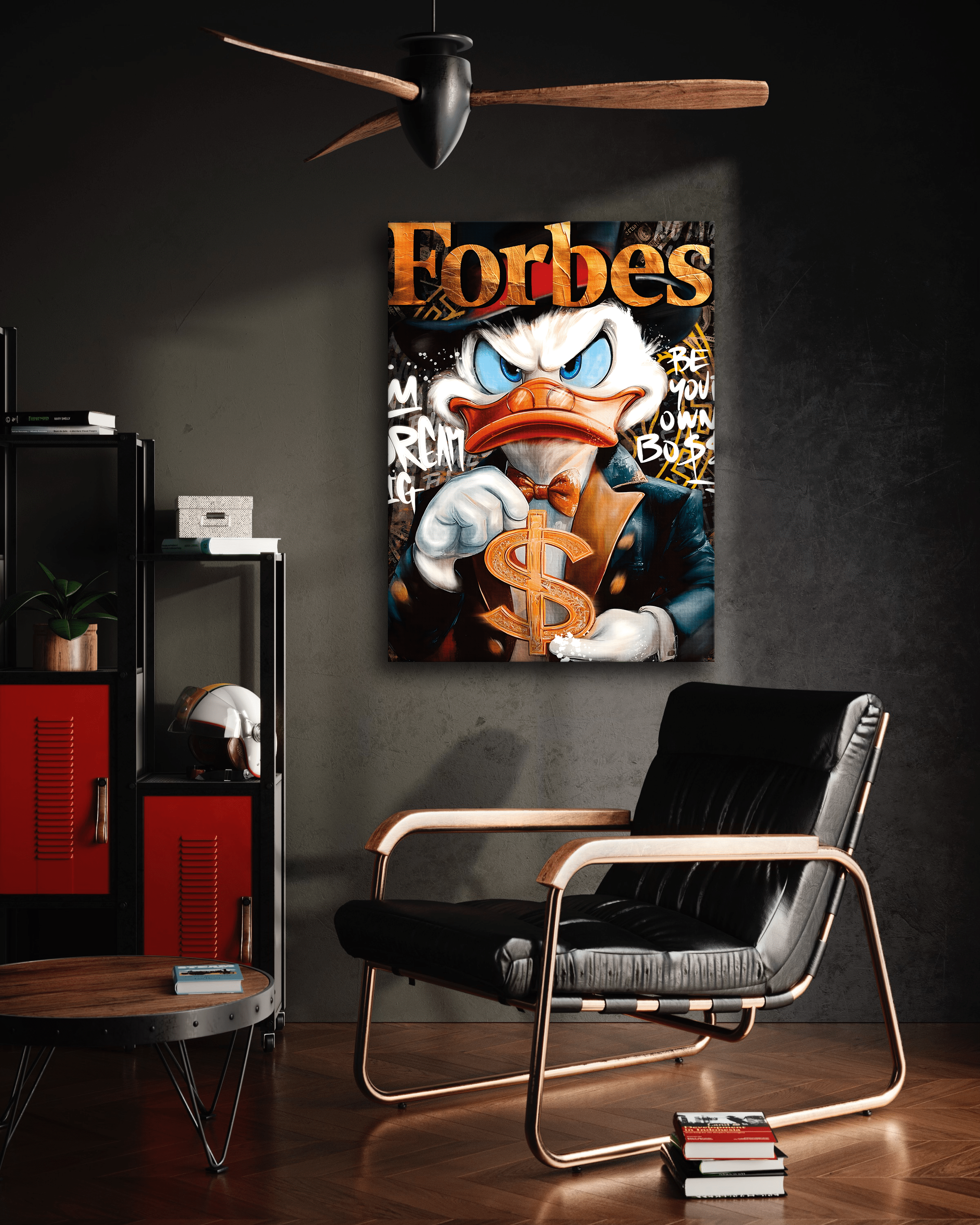 Dollar Dagobert FORBES - Leinwandbild Pop Art / Motivation SimpleCanvas Canvas