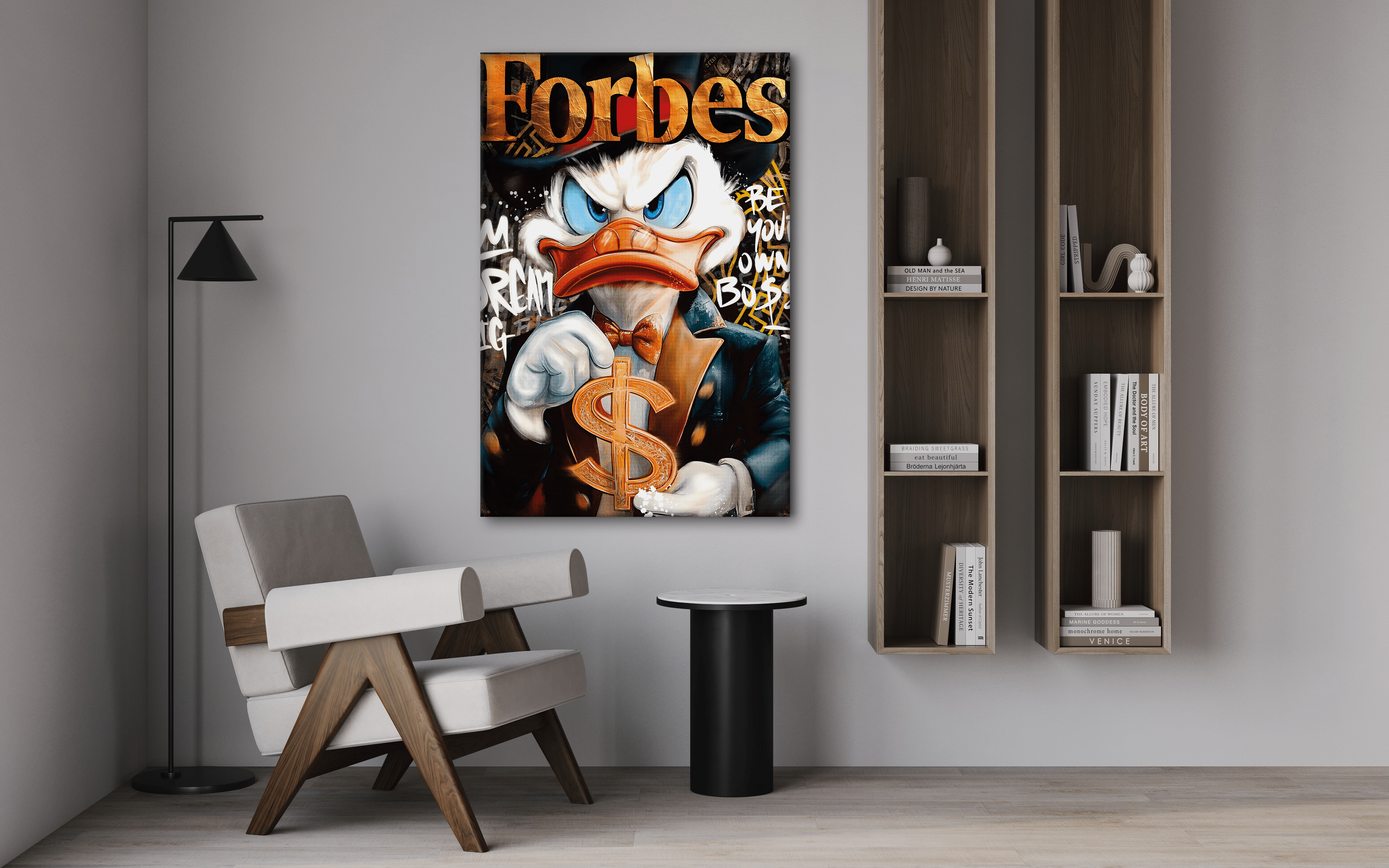 Dollar Dagobert FORBES - Leinwandbild Pop Art / Motivation SimpleCanvas Canvas