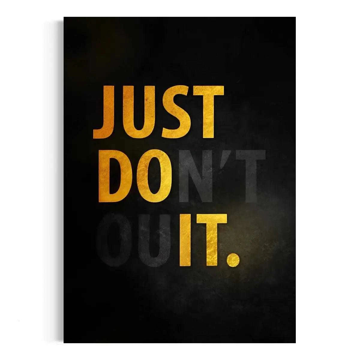 Don't quit - Leinwandbild Motivation - - 120x160 cm 150x200 cm 20x30 cm 40x60 cm 60x90 cm 80x120 cm black background canvas canvas print Foto auf Leinwand Gift for motivation gold text hard work beats talent Home Decor inspirational Inspirational gift leinwandbilder leinwandbilder motivation leinwanddeko luxury canvas mindset canvas motivation canvas motivation wandbild motivational art office decor Personal development space Study room decor Sublimation Designs wall art wandbilder Workout room decor