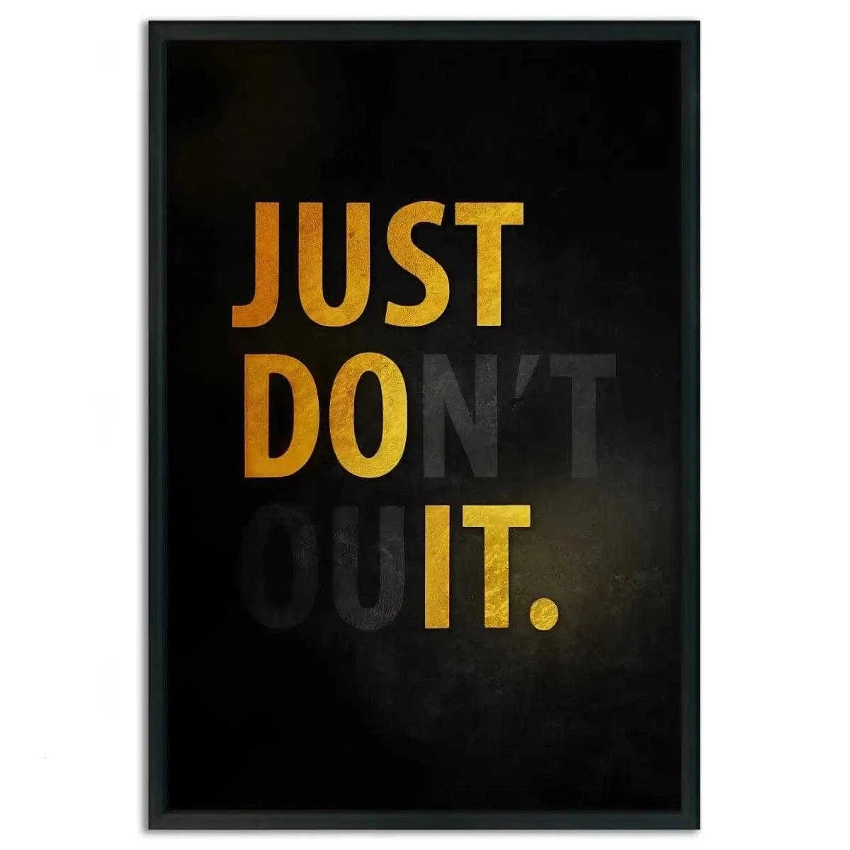Don't quit - Leinwandbild Motivation SimpleCanvas Canvas