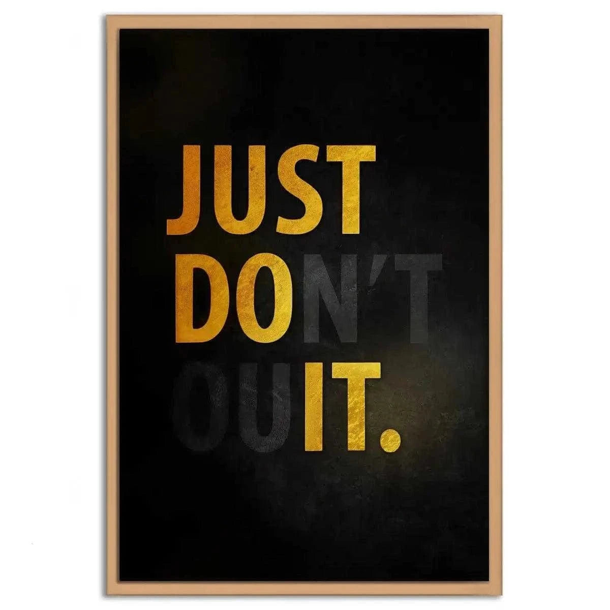 Don't quit - Leinwandbild Motivation SimpleCanvas Canvas