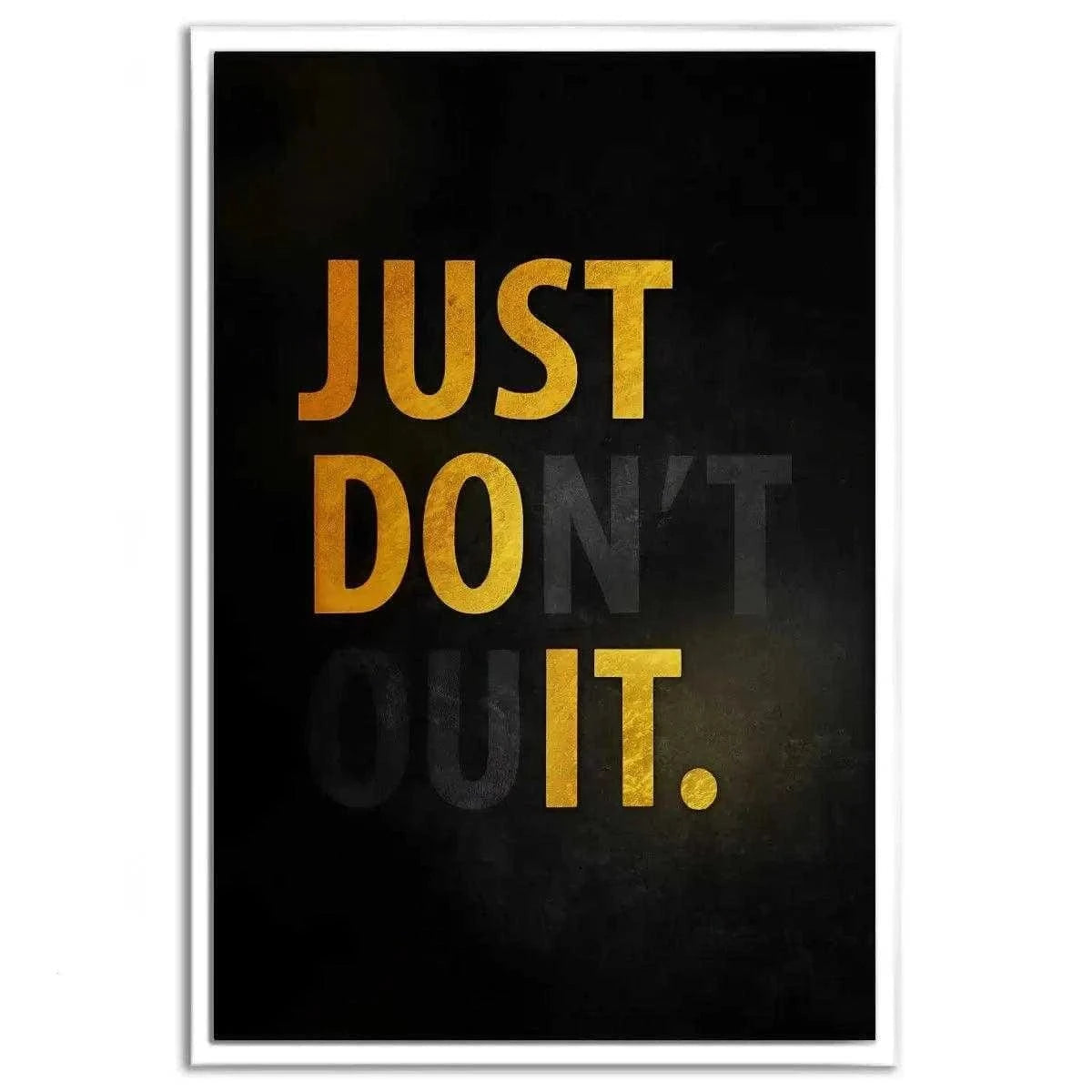 Don't quit - Leinwandbild Motivation SimpleCanvas Canvas