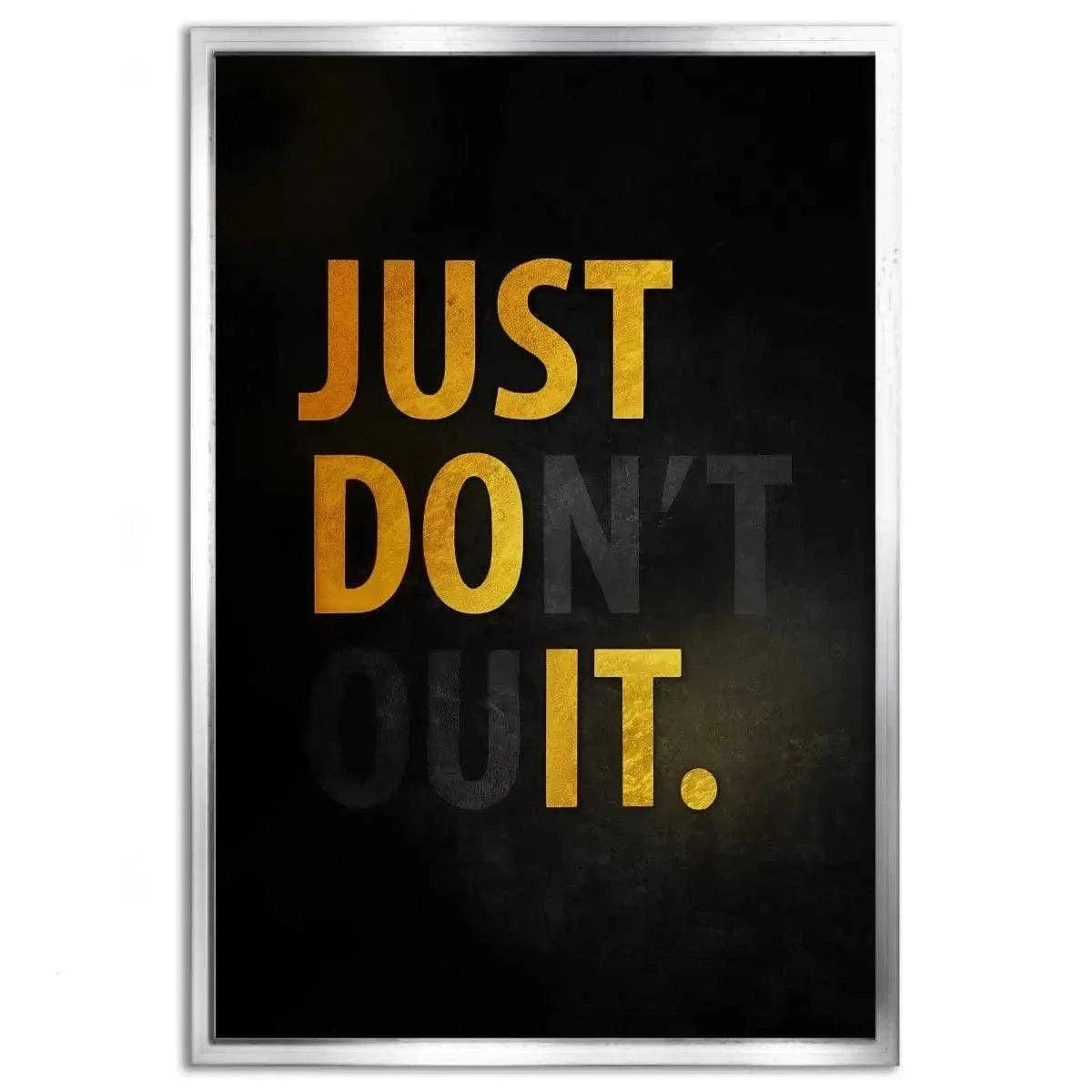 Don't quit - Leinwandbild Motivation SimpleCanvas Canvas