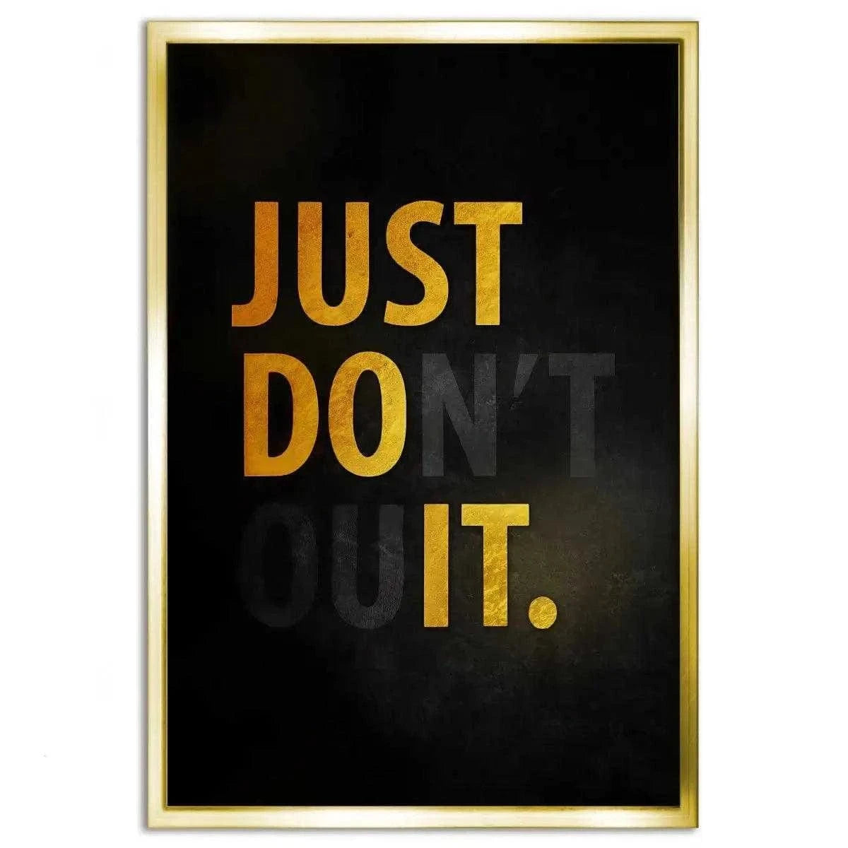 Don't quit - Leinwandbild Motivation SimpleCanvas Canvas