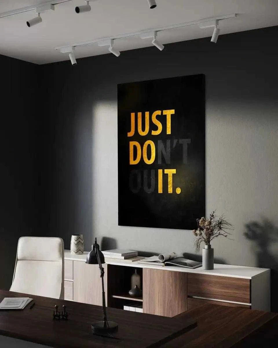 Don't quit - Leinwandbild Motivation SimpleCanvas Canvas