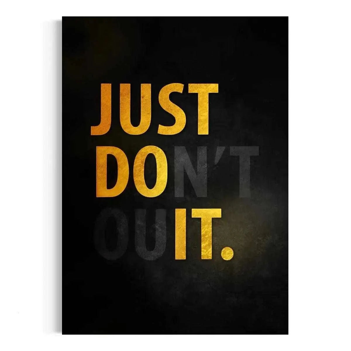 Don't quit - Leinwandbild Motivation SimpleCanvas Canvas
