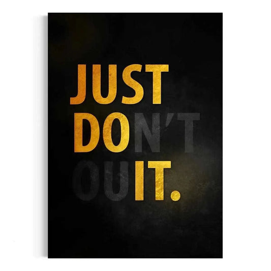 Don't quit - Leinwandbild Motivation SimpleCanvas Canvas