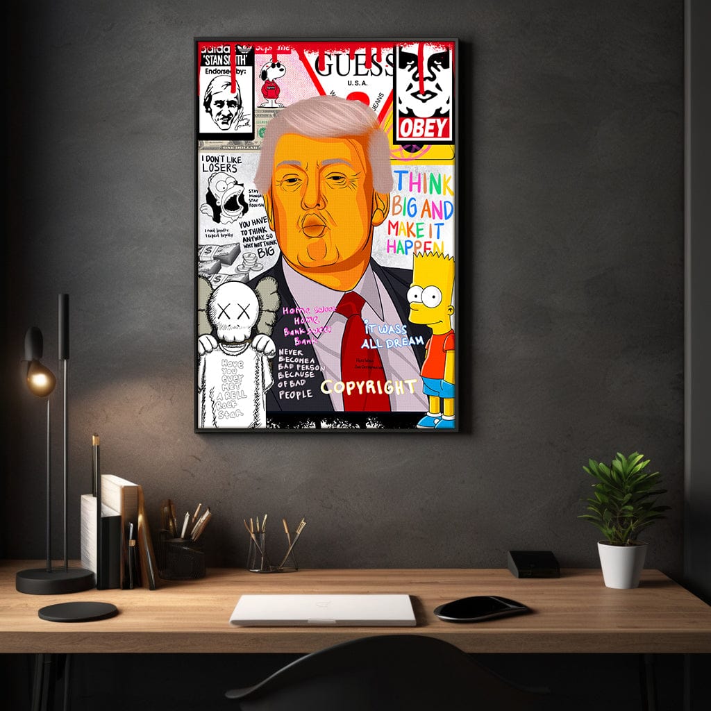 Donald Trump - Leinwandbild Pop Art Mildwords Canvas