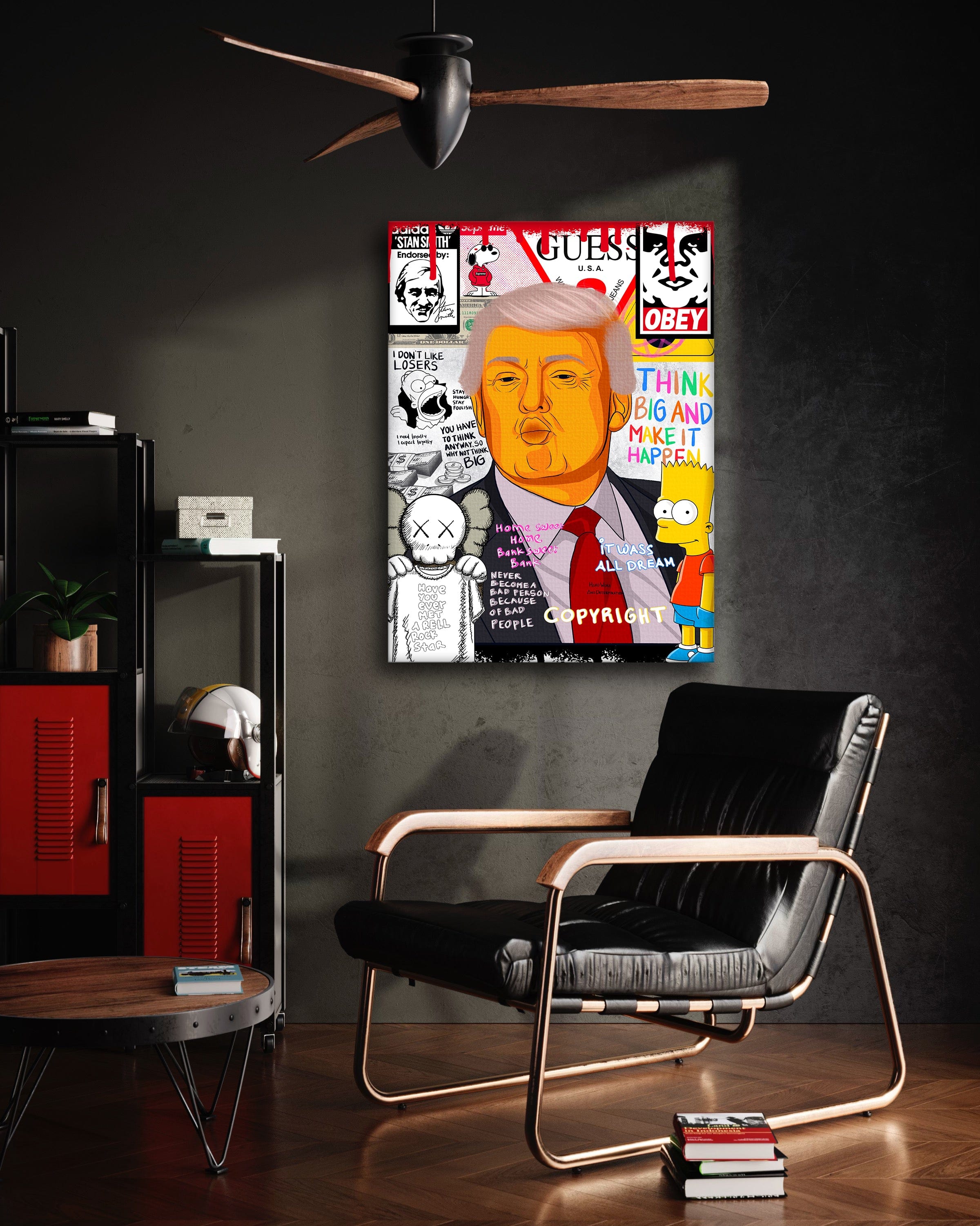 Donald Trump - Leinwandbild Pop Art Mildwords Canvas