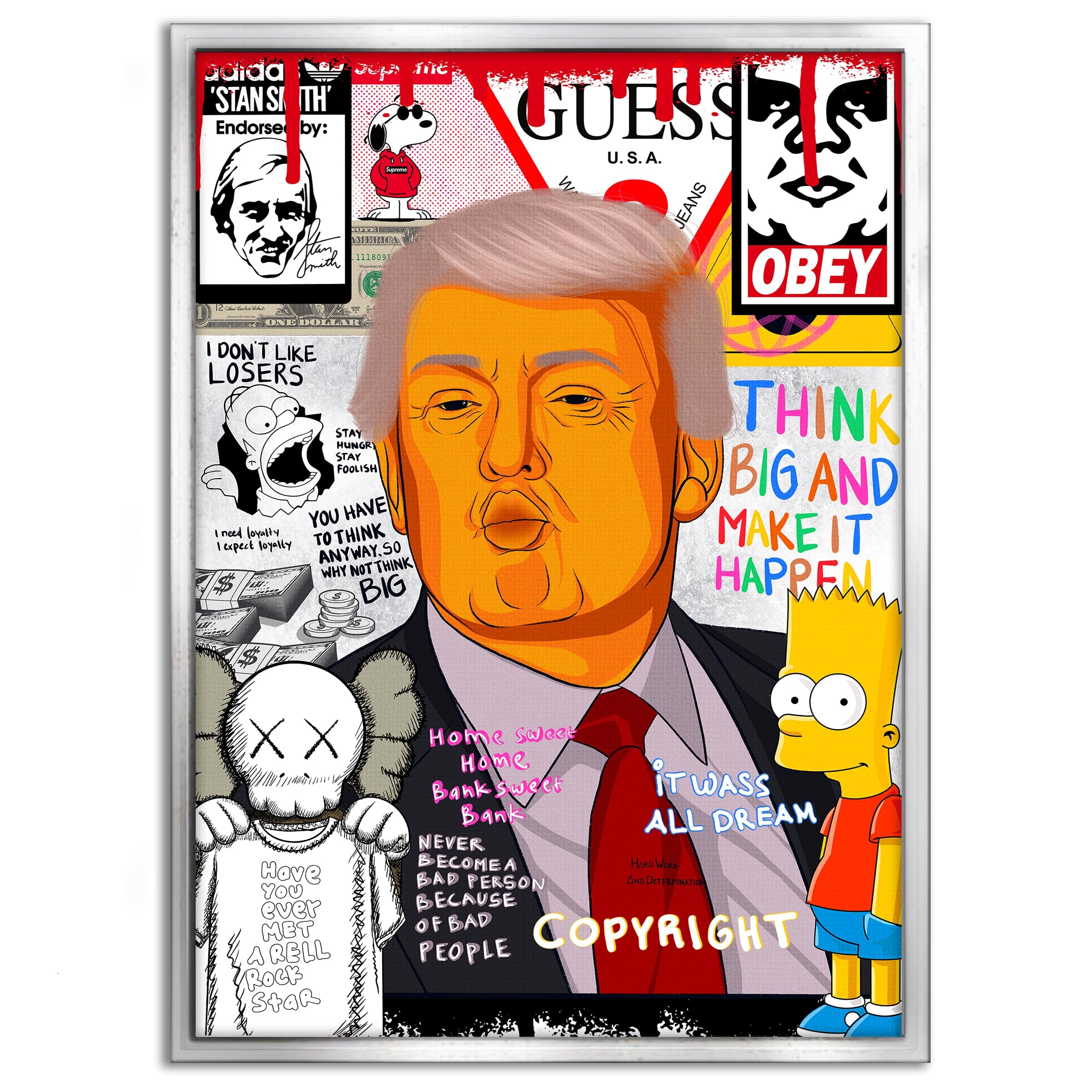 Donald Trump - Leinwandbild Pop Art Mildwords Canvas