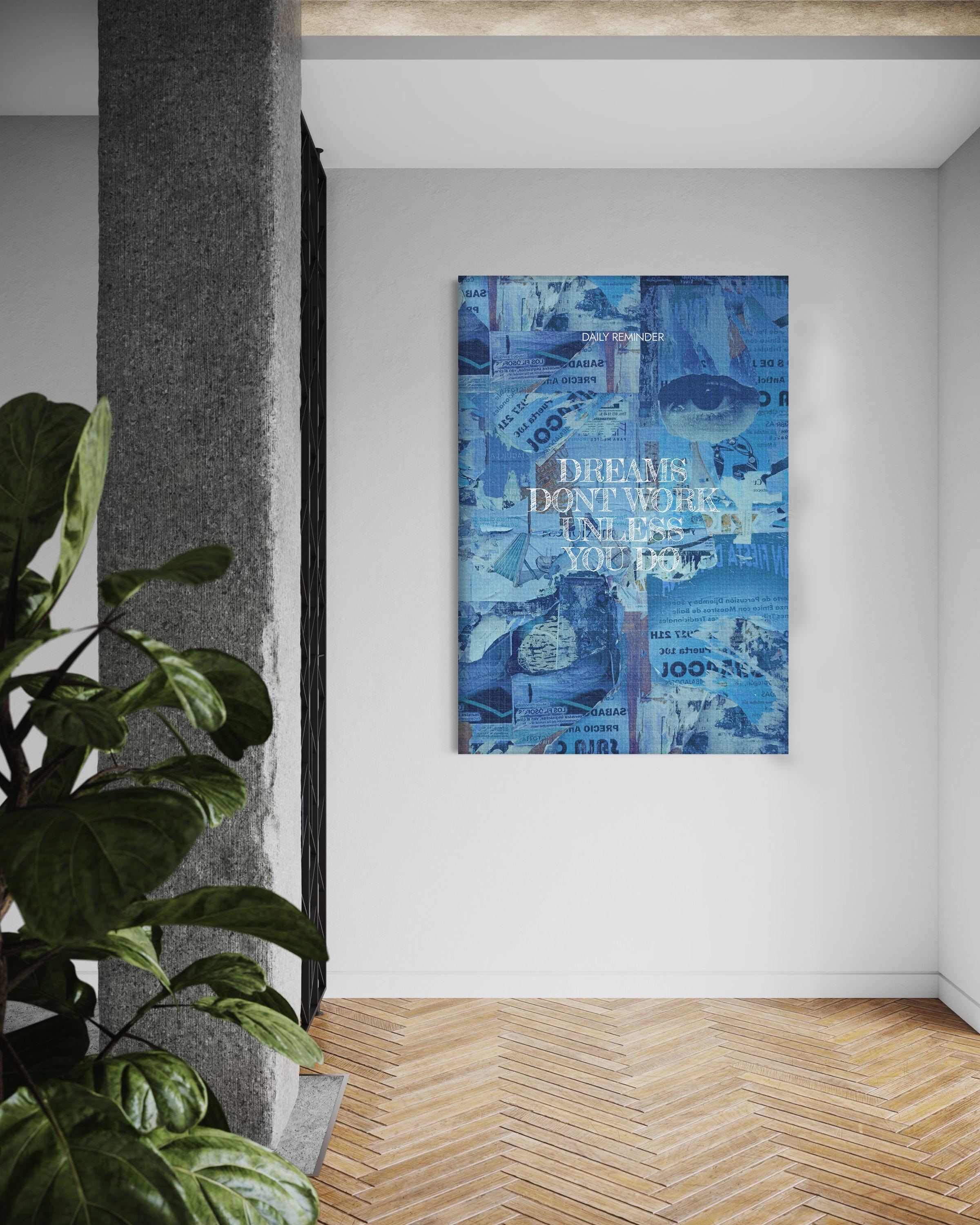 Dreams don't Work - Leinwandbild Motivation SimpleCanvas Canvas