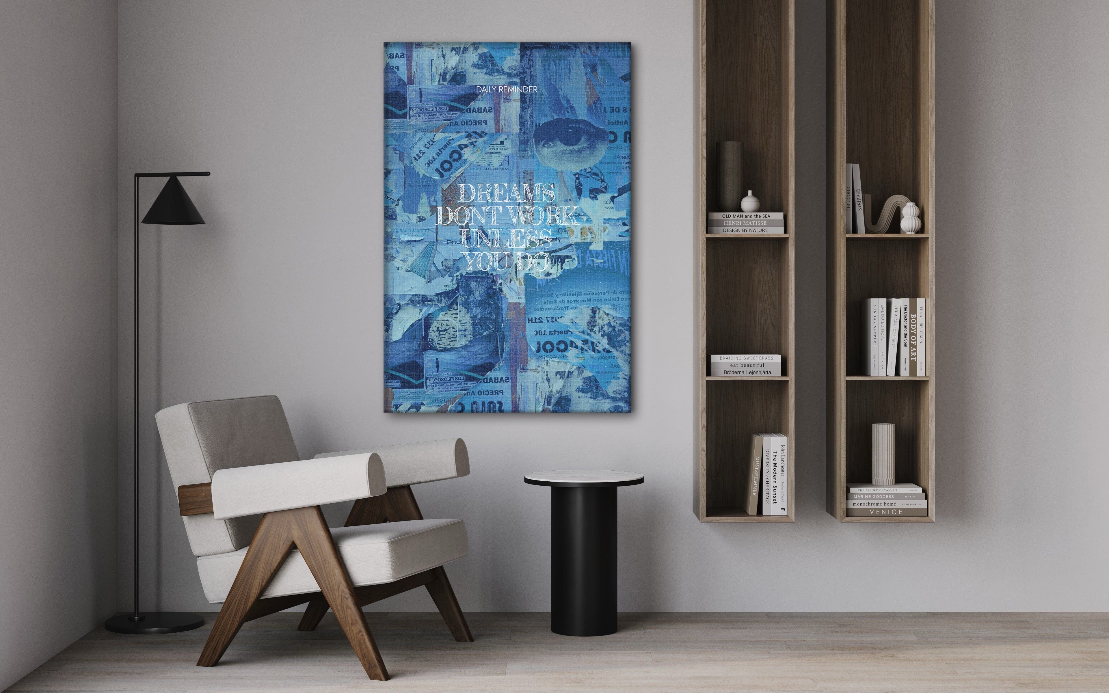 Dreams don't Work - Leinwandbild Motivation SimpleCanvas Canvas