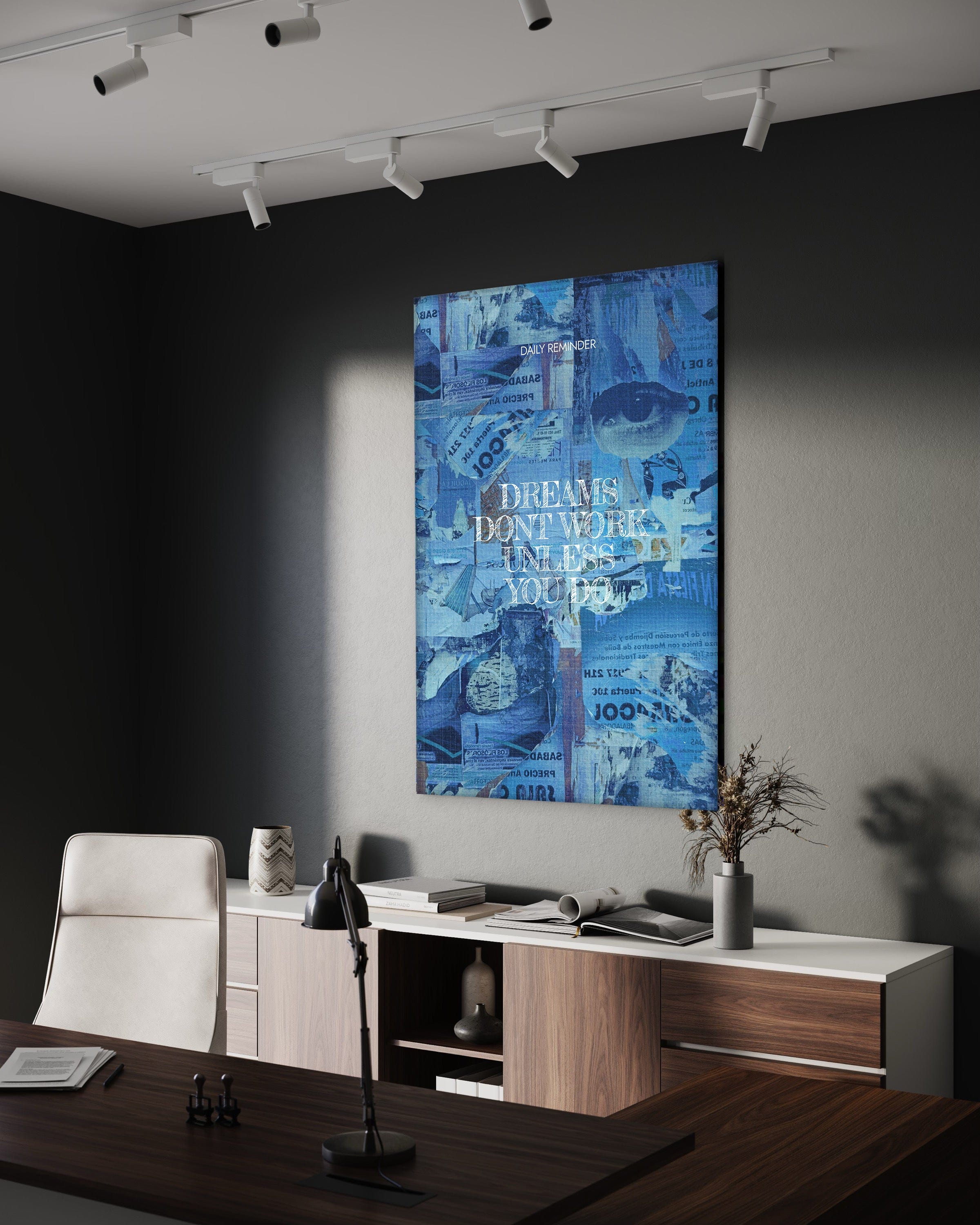 Dreams don't Work - Leinwandbild Motivation SimpleCanvas Canvas