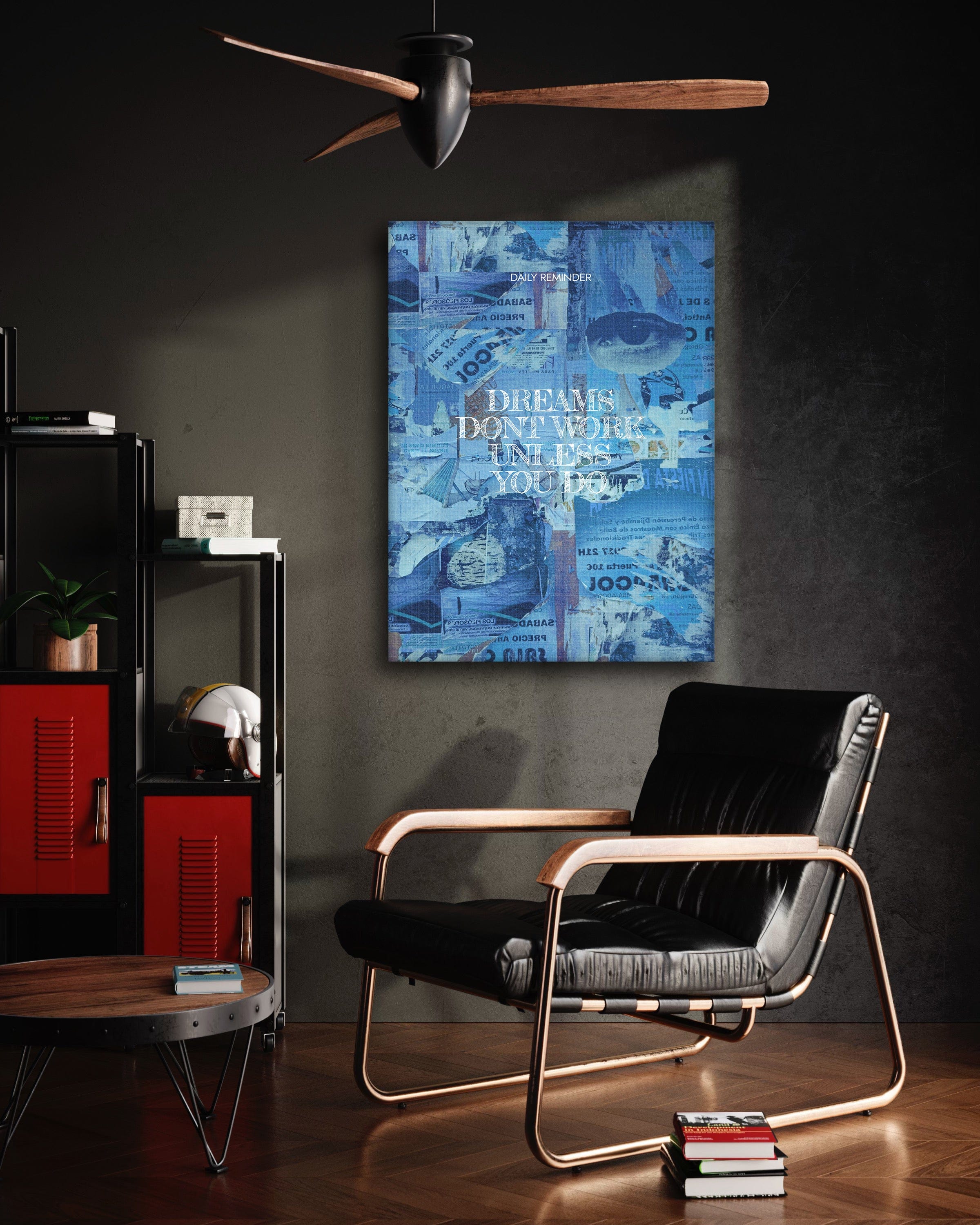 Dreams don't Work - Leinwandbild Motivation SimpleCanvas Canvas