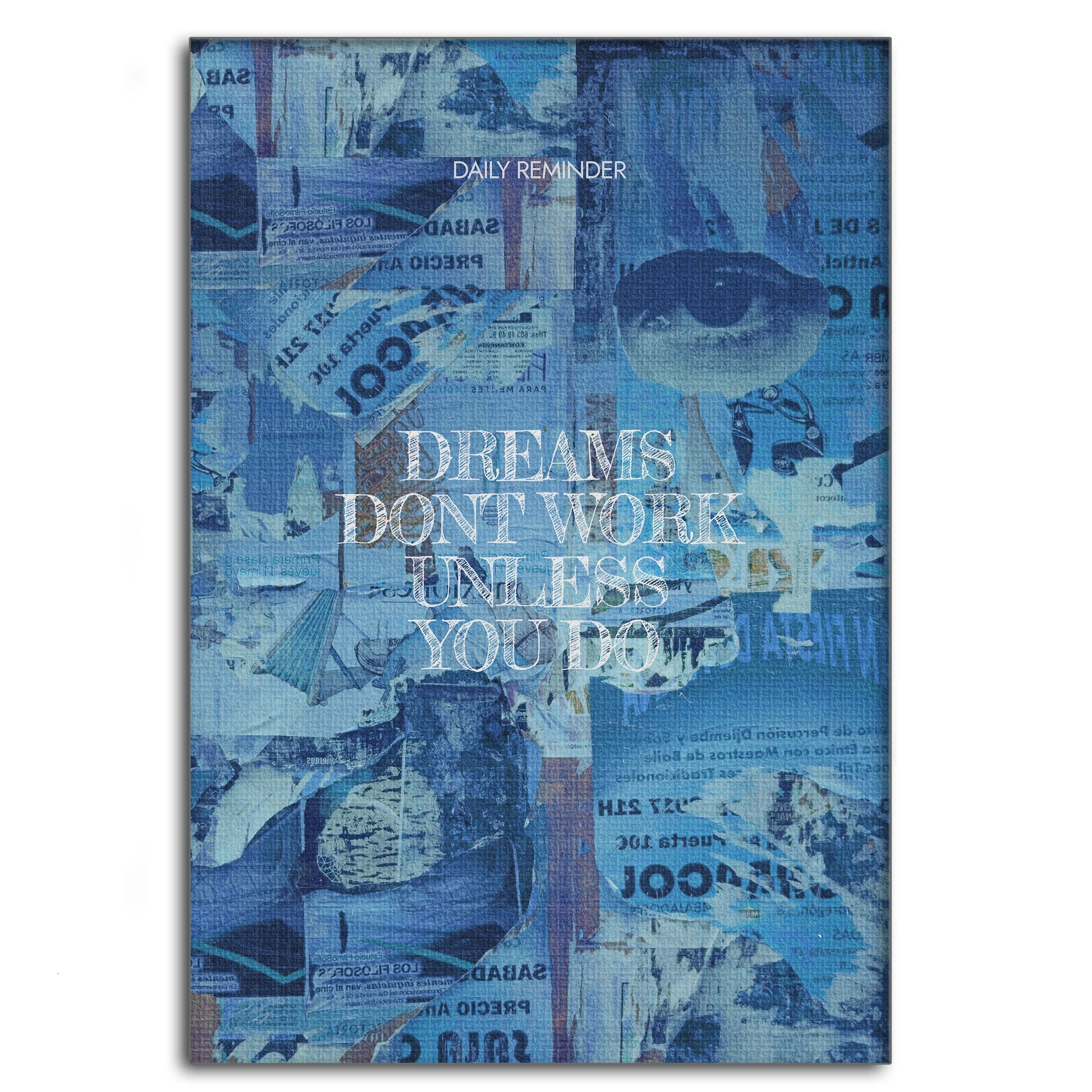 Dreams don't Work - Leinwandbild Motivation SimpleCanvas Canvas