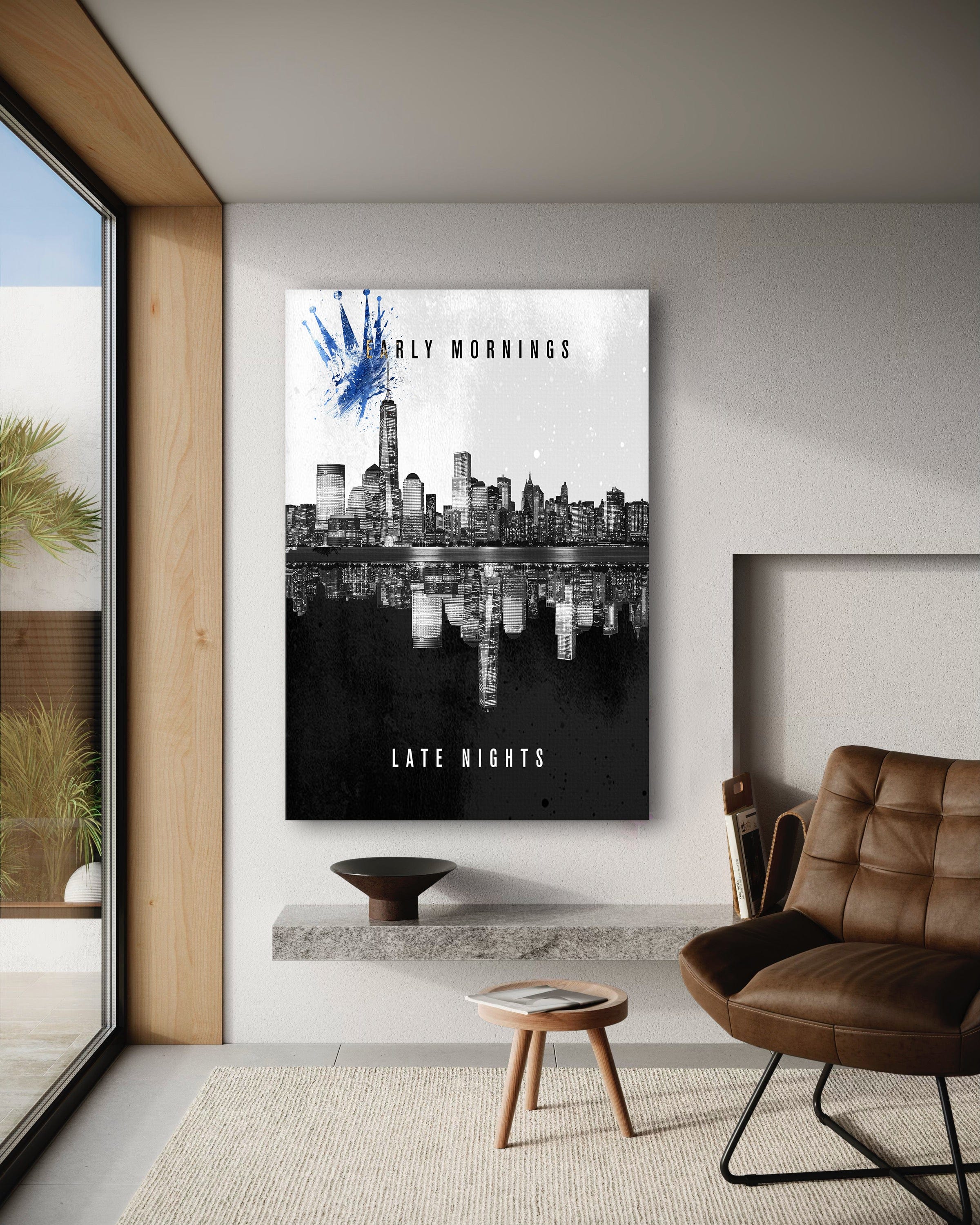 Early Mornings Late Nights - Leinwandbild Motivation SimpleCanvas Canvas