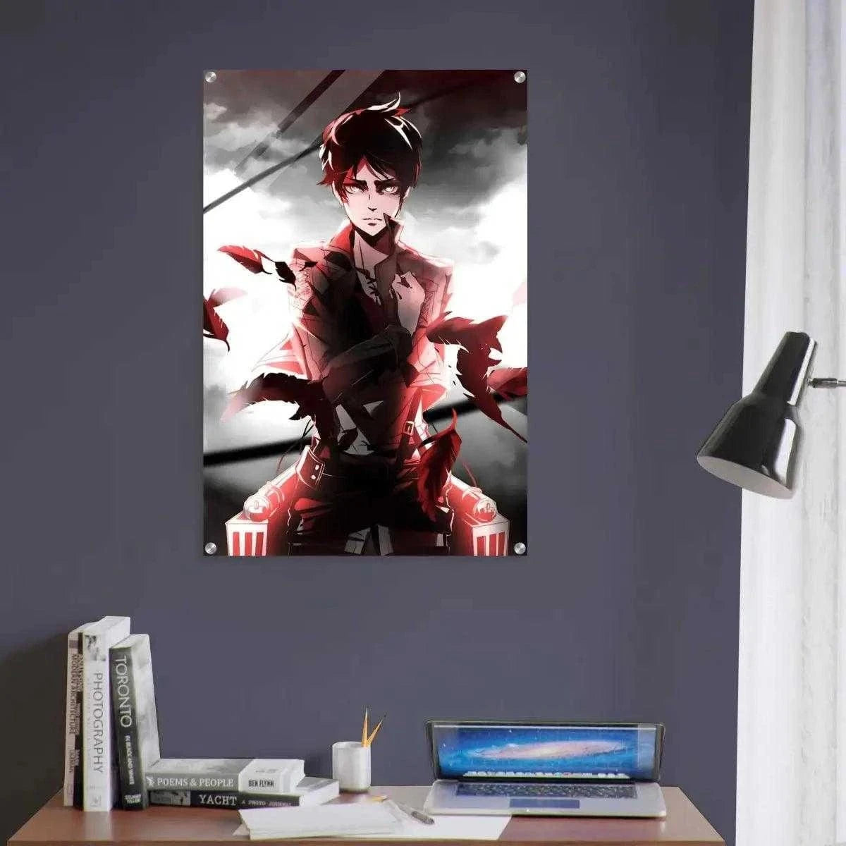 Eren Jaeger - Attack on Titan - Anime Leinwandbild SimpleCanvas Canvas