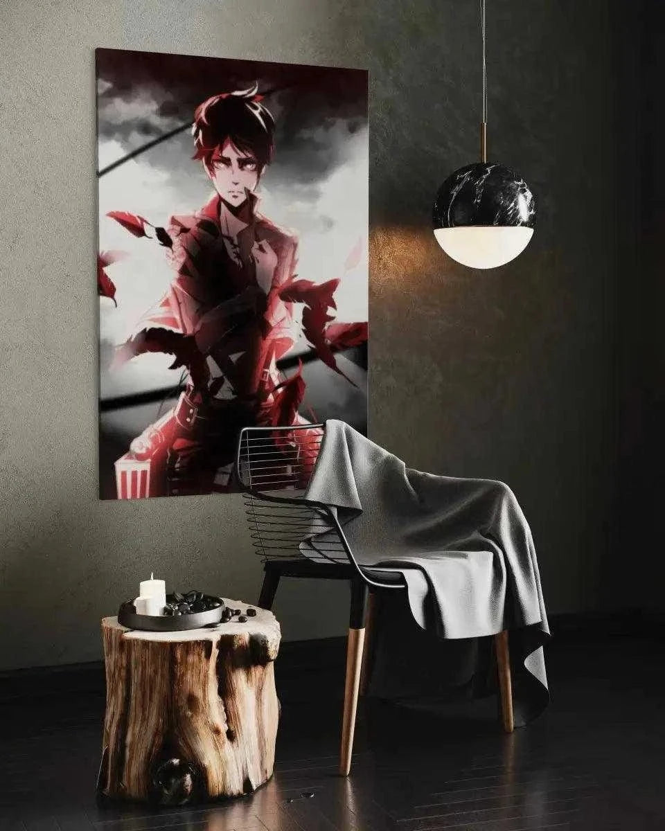 Eren Jaeger - Attack on Titan - Anime Leinwandbild SimpleCanvas Canvas