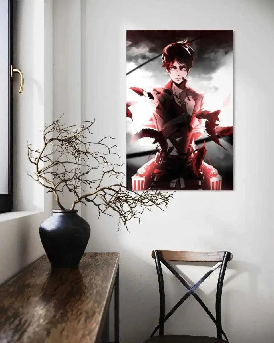 Eren Jaeger - Attack on Titan - Anime Leinwandbild SimpleCanvas Canvas