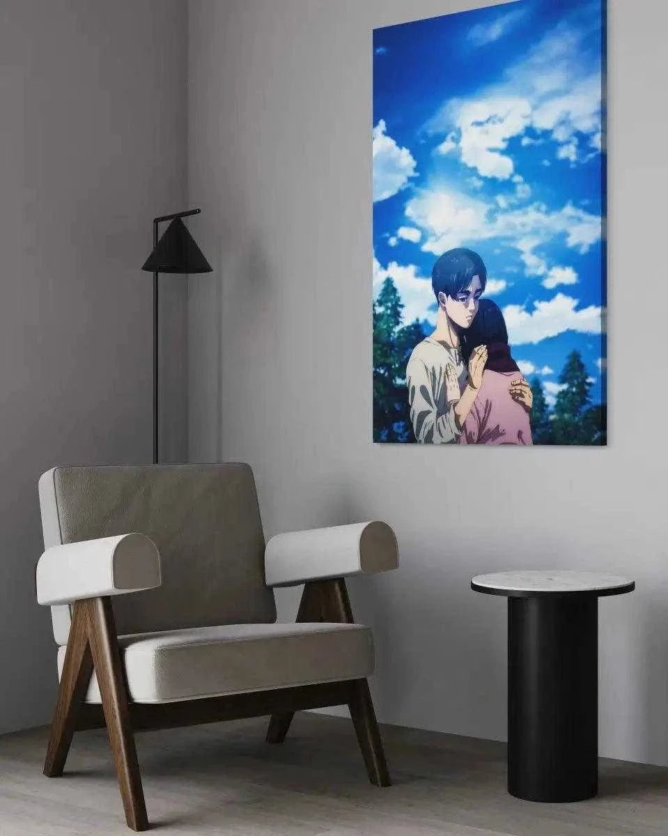 Eren & Mikasa - Anime Leinwandbild SimpleCanvas Canvas