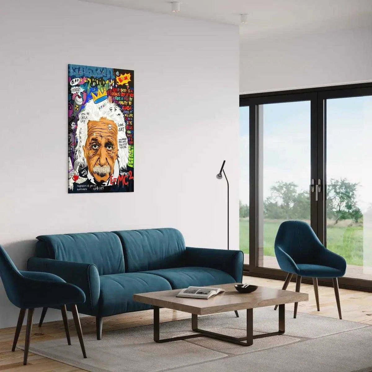 Everybody is a genius - Einstein - Leinwandbild Pop Art - - 120x160 cm 150x200 cm 20x30 cm 40x60 cm 60x90 cm 80x120 cm albert einstein Art Exhibitions canvas colorful Educational Settings einstein pop art Foto auf Leinwand Gift for Scientists Gift for Teachers Home Decor leinwandbilder leinwandbilder motivation luxury canvas luxury wall art motivation wandbild multicolor Office Decor picture pop art pop art canvas Science-themed Events text wall art wandbilder