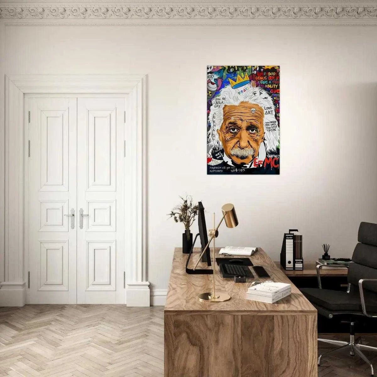 Everybody is a genius - Einstein - Leinwandbild Pop Art - - 120x160 cm 150x200 cm 20x30 cm 40x60 cm 60x90 cm 80x120 cm albert einstein Art Exhibitions canvas colorful Educational Settings einstein pop art Foto auf Leinwand Gift for Scientists Gift for Teachers Home Decor leinwandbilder leinwandbilder motivation luxury canvas luxury wall art motivation wandbild multicolor Office Decor picture pop art pop art canvas Science-themed Events text wall art wandbilder