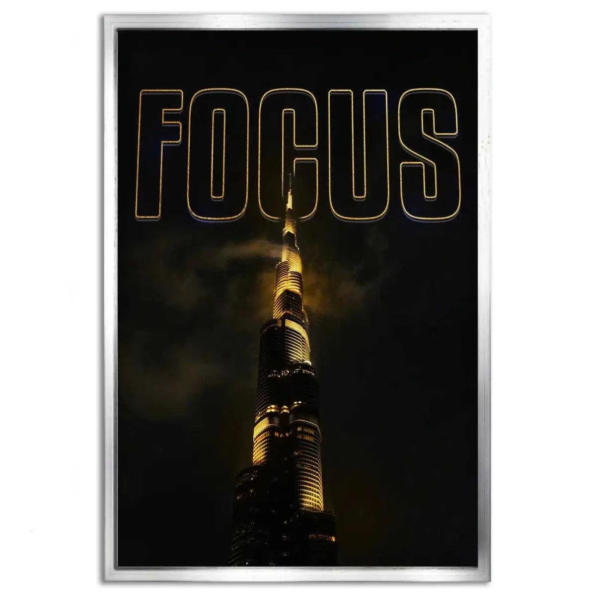 FOCUS - Leinwandbild Motivation - - canvas Foto auf Leinwand hard work beats talent Home Decor leinwandbilder leinwandbilder motivation leinwanddeko luxury canvas mindset canvas motivation canvas motivation wandbild Sublimation Designs wall art wandbilder