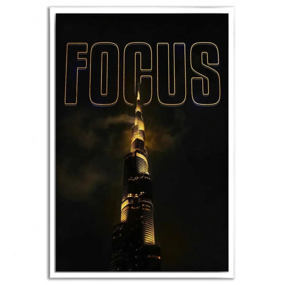 FOCUS - Leinwandbild Motivation - - canvas Foto auf Leinwand hard work beats talent Home Decor leinwandbilder leinwandbilder motivation leinwanddeko luxury canvas mindset canvas motivation canvas motivation wandbild Sublimation Designs wall art wandbilder