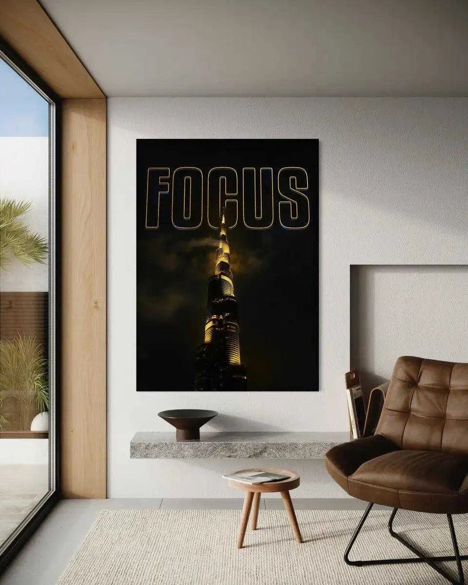 FOCUS - Leinwandbild Motivation - - canvas Foto auf Leinwand hard work beats talent Home Decor leinwandbilder leinwandbilder motivation leinwanddeko luxury canvas mindset canvas motivation canvas motivation wandbild Sublimation Designs wall art wandbilder