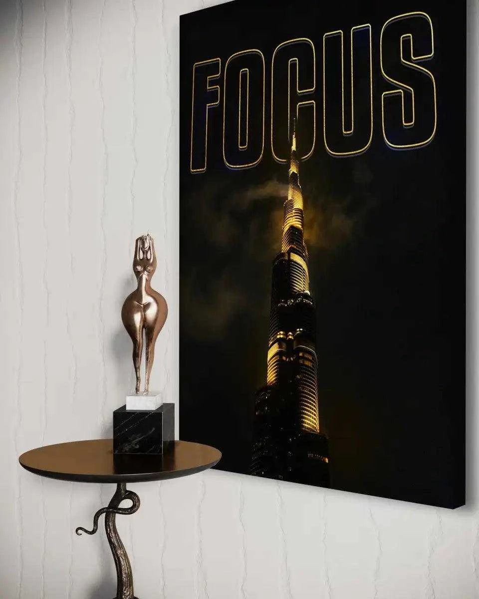 FOCUS - Leinwandbild Motivation - - canvas Foto auf Leinwand hard work beats talent Home Decor leinwandbilder leinwandbilder motivation leinwanddeko luxury canvas mindset canvas motivation canvas motivation wandbild Sublimation Designs wall art wandbilder