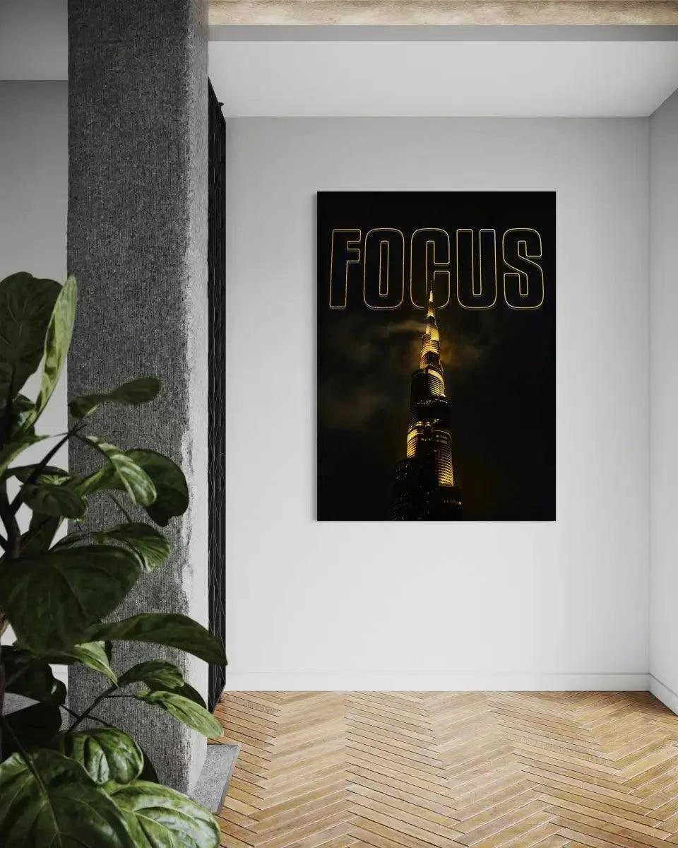 FOCUS - Leinwandbild Motivation - - canvas Foto auf Leinwand hard work beats talent Home Decor leinwandbilder leinwandbilder motivation leinwanddeko luxury canvas mindset canvas motivation canvas motivation wandbild Sublimation Designs wall art wandbilder