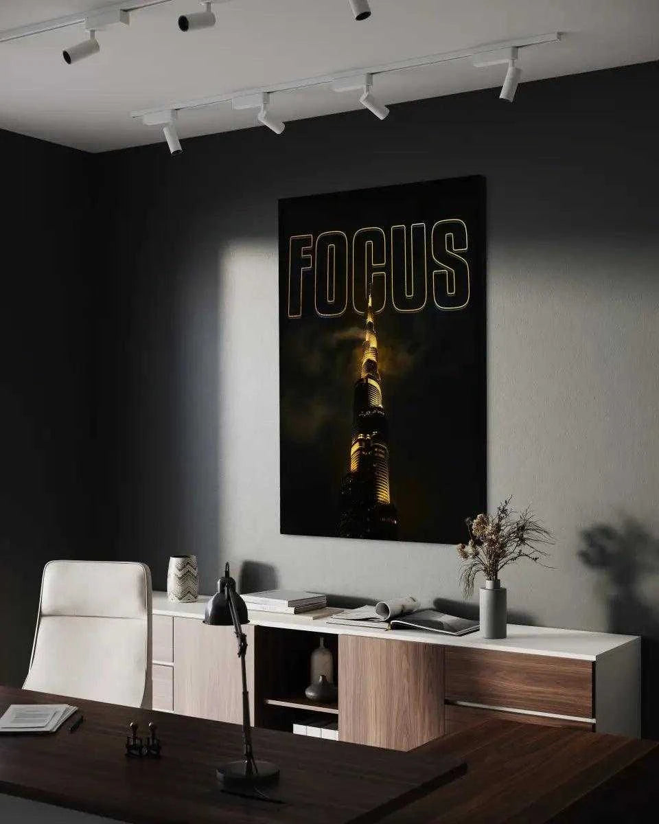 FOCUS - Leinwandbild Motivation - - canvas Foto auf Leinwand hard work beats talent Home Decor leinwandbilder leinwandbilder motivation leinwanddeko luxury canvas mindset canvas motivation canvas motivation wandbild Sublimation Designs wall art wandbilder