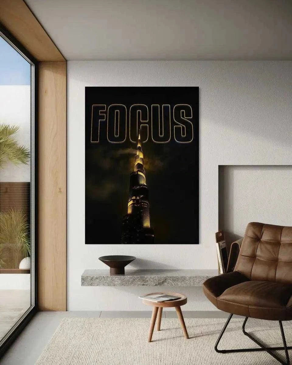 FOCUS - Leinwandbild Motivation SimpleCanvas Canvas