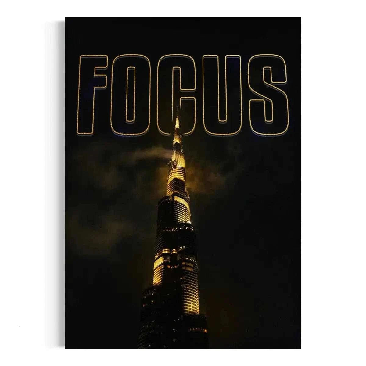 FOCUS - Leinwandbild Motivation SimpleCanvas Canvas